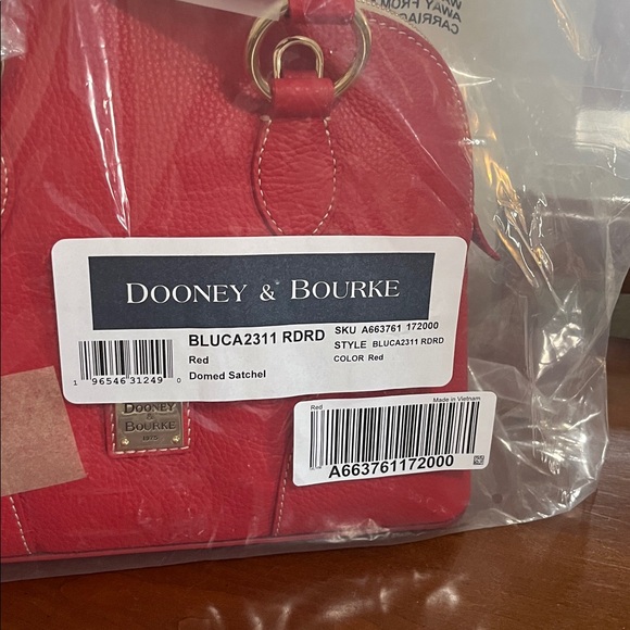 Dooney & Bourke Red Dome Satchel - Picture 2 of 8